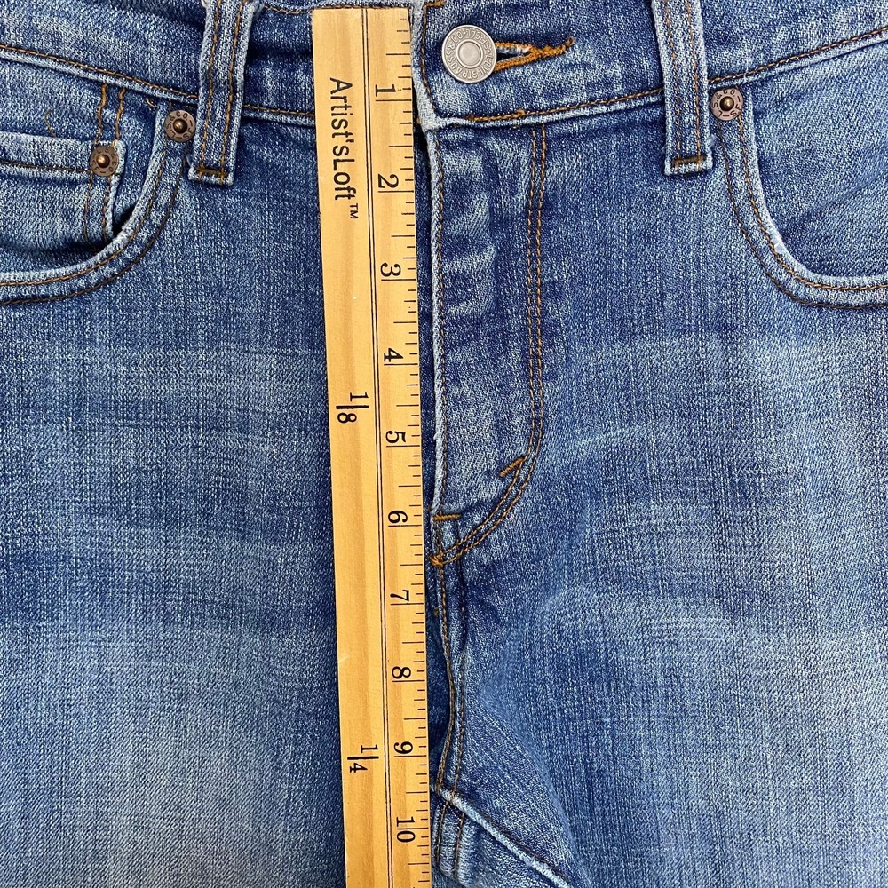 LEVIS 515 Women's Size 8 Long Boot Cut Mid Rise Medium Wash Denim Blue Jeans - Picture 10 of 13
